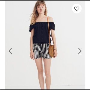 MADEWELL TEXTURE AND THREAD OFF THE SHOULDER TOP